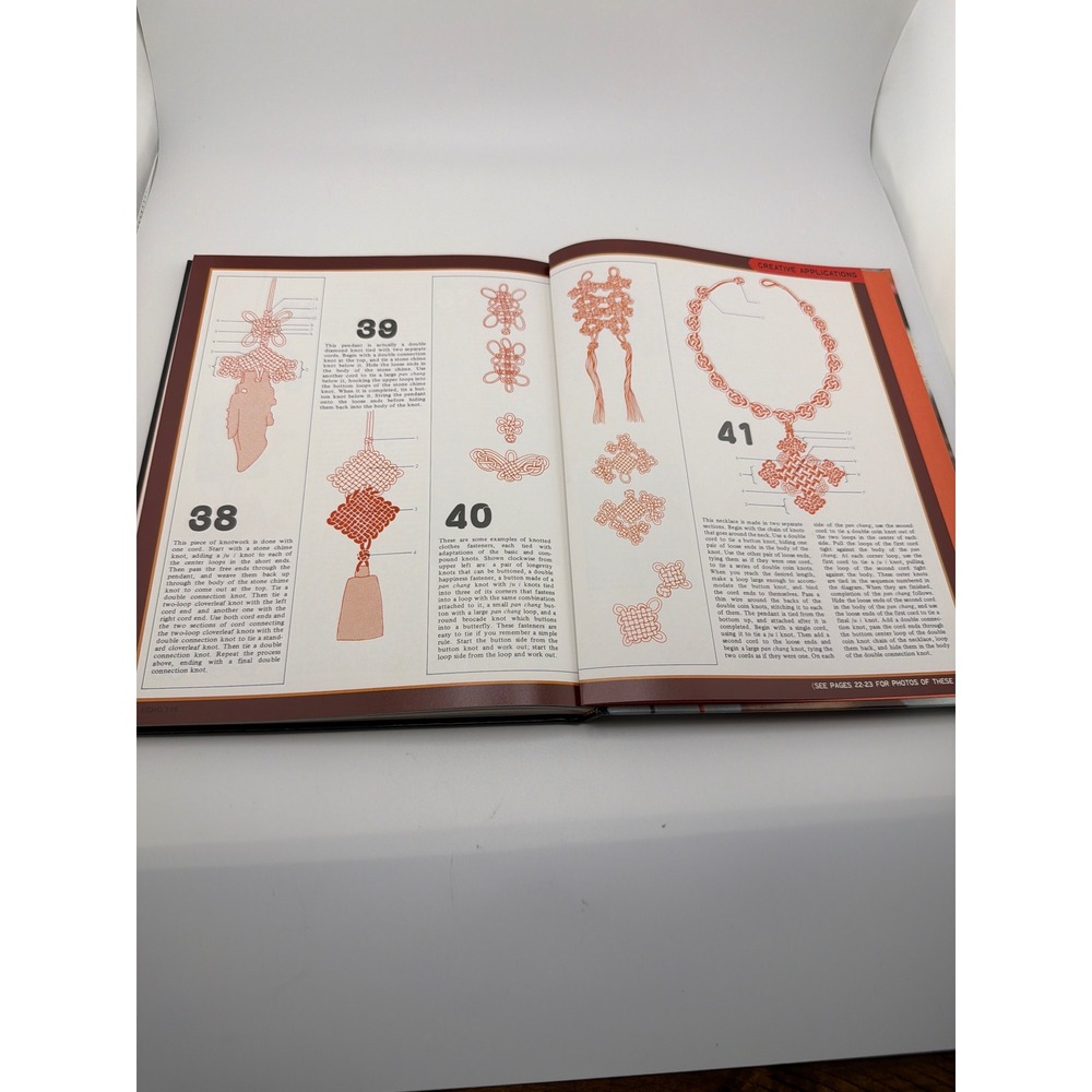 Chinese Knotting Echo Craft Books Vintage Hardcover Fiber Arts Guide - Picture 6 of 6